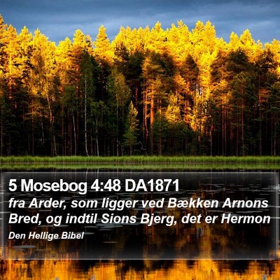 5 Mosebog 4:48 DA1871 Bible Verse Image