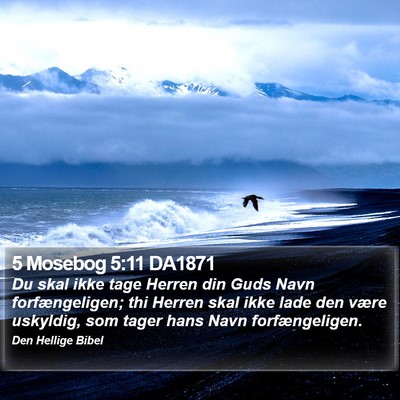 5 Mosebog 5:11 DA1871 Bible Verse Image