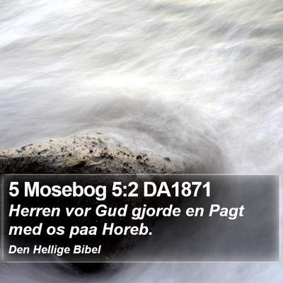 5 Mosebog 5:2 DA1871 Bible Verse Image