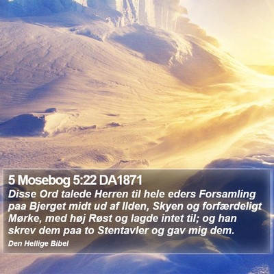 5 Mosebog 5:22 DA1871 Bible Verse Image