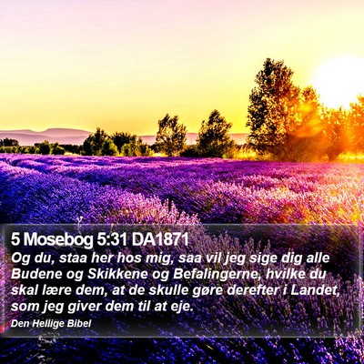 5 Mosebog 5:31 DA1871 Bible Verse Image