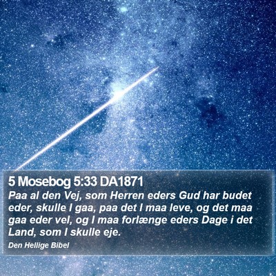 5 Mosebog 5:33 DA1871 Bible Verse Image