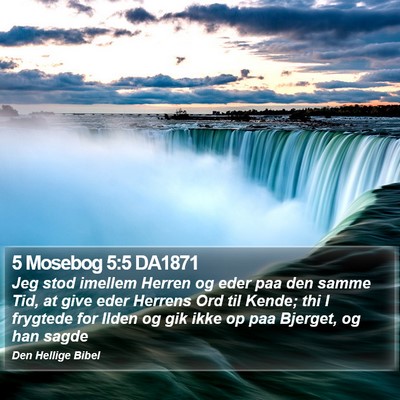 5 Mosebog 5:5 DA1871 Bible Verse Image