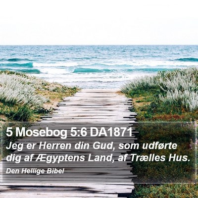5 Mosebog 5:6 DA1871 Bible Verse Image