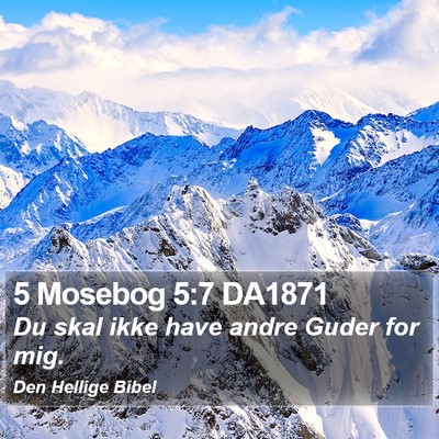 5 Mosebog 5:7 DA1871 Bible Verse Image