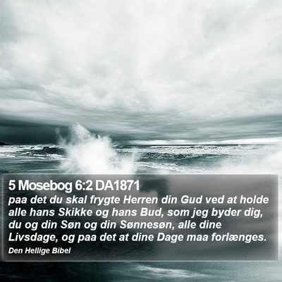 5 Mosebog 6:2 DA1871 Bible Verse Image