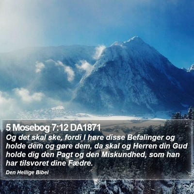 5 Mosebog 7:12 DA1871 Bible Verse Image