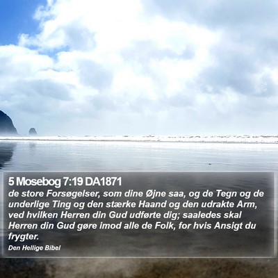 5 Mosebog 7:19 DA1871 Bible Verse Image