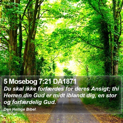5 Mosebog 7:21 DA1871 Bible Verse Image