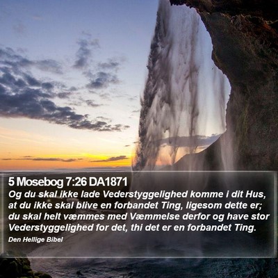 5 Mosebog 7:26 DA1871 Bible Verse Image