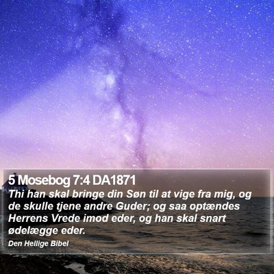 5 Mosebog 7:4 DA1871 Bible Verse Image