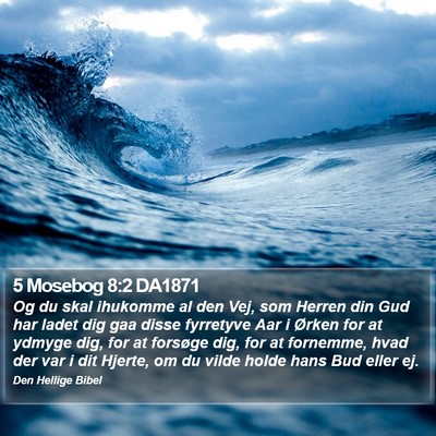 5 Mosebog 8:2 DA1871 Bible Verse Image