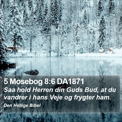 5 Mosebog 8:6 DA1871 Bible Verse Image