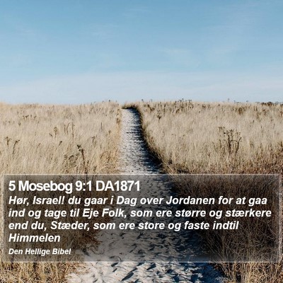 5 Mosebog 9:1 DA1871 Bible Verse Image
