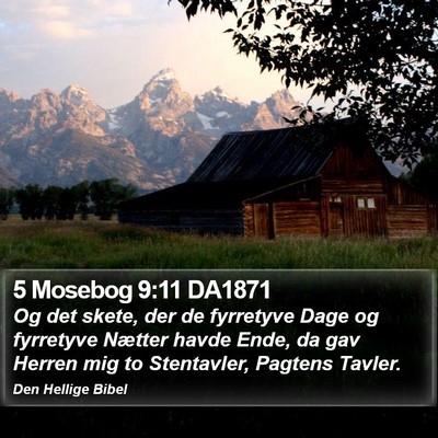 5 Mosebog 9:11 DA1871 Bible Verse Image