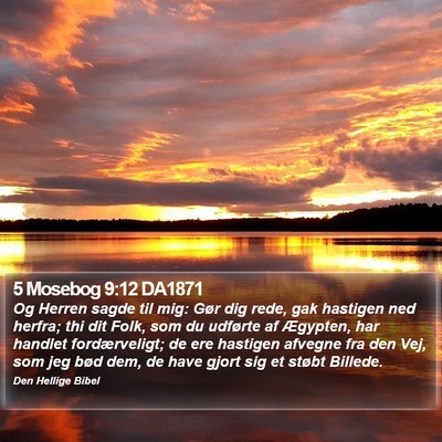 5 Mosebog 9:12 DA1871 Bible Verse Image