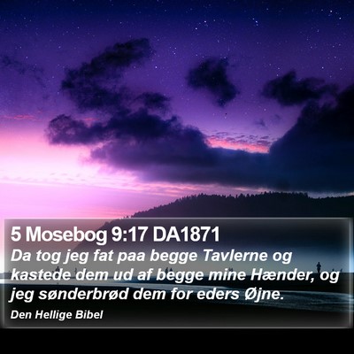 5 Mosebog 9:17 DA1871 Bible Verse Image