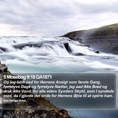 5 Mosebog 9:18 DA1871 Bible Verse Image