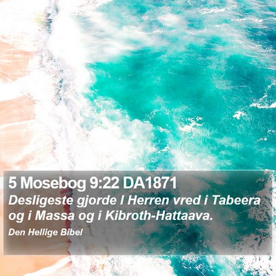 5 Mosebog 9:22 DA1871 Bible Verse Image