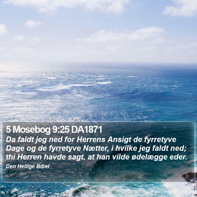 5 Mosebog 9:25 DA1871 Bible Verse Image