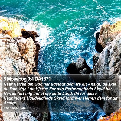 5 Mosebog 9:4 DA1871 Bible Verse Image