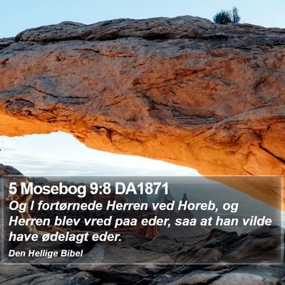 5 Mosebog 9:8 DA1871 Bible Verse Image