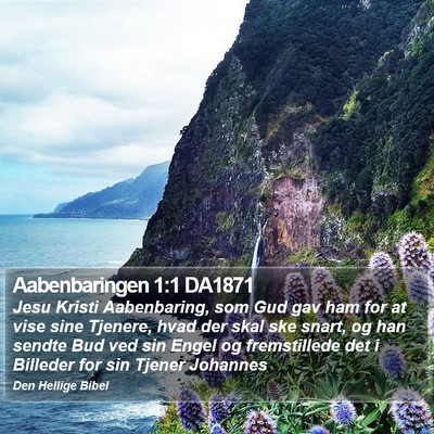 Aabenbaringen 1:1 DA1871 Bible Verse Image