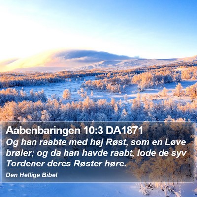 Aabenbaringen 10:3 DA1871 Bible Verse Image