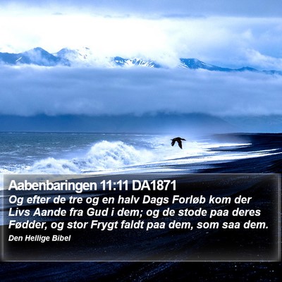 Aabenbaringen 11:11 DA1871 Bible Verse Image
