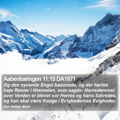 Aabenbaringen 11:15 DA1871 Bible Verse Image