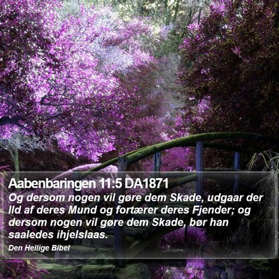 Aabenbaringen 11:5 DA1871 Bible Verse Image