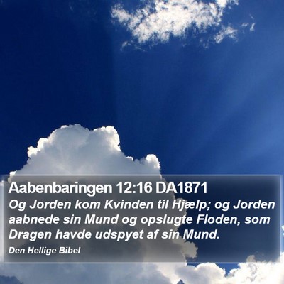 Aabenbaringen 12:16 DA1871 Bible Verse Image