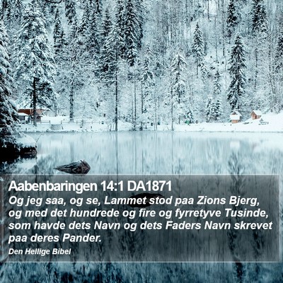 Aabenbaringen 14:1 DA1871 Bible Verse Image