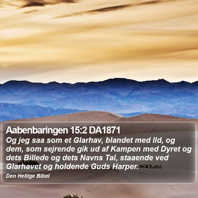 Aabenbaringen 15:2 DA1871 Bible Verse Image