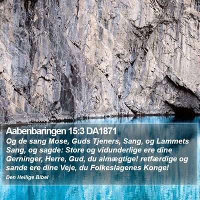 Aabenbaringen 15:3 DA1871 Bible Verse Image