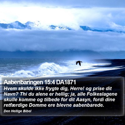 Aabenbaringen 15:4 DA1871 Bible Verse Image
