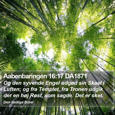 Aabenbaringen 16:17 DA1871 Bible Verse Image