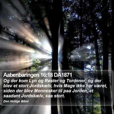 Aabenbaringen 16:18 DA1871 Bible Verse Image
