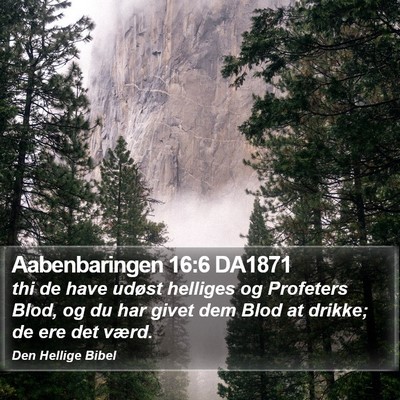 Aabenbaringen 16:6 DA1871 Bible Verse Image