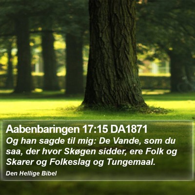 Aabenbaringen 17:15 DA1871 Bible Verse Image