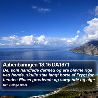 Aabenbaringen 18:15 DA1871 Bible Verse Image