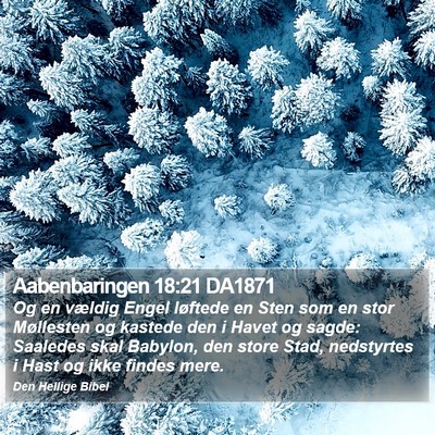 Aabenbaringen 18:21 DA1871 Bible Verse Image