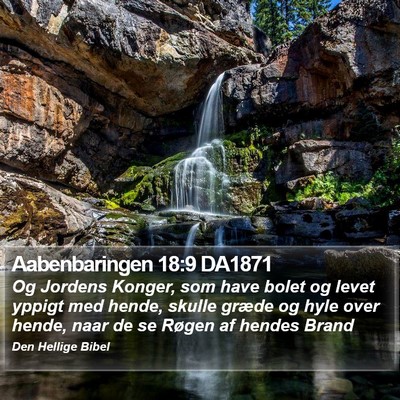Aabenbaringen 18:9 DA1871 Bible Verse Image