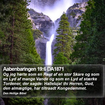 Aabenbaringen 19:6 DA1871 Bible Verse Image