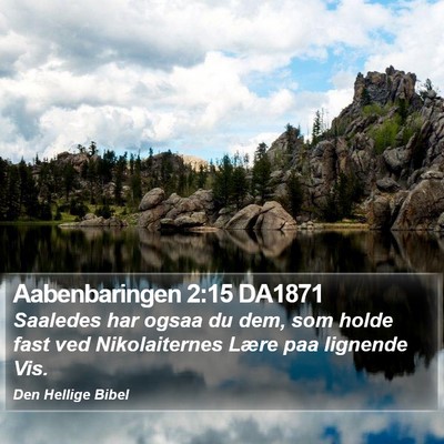 Aabenbaringen 2:15 DA1871 Bible Verse Image