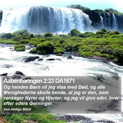 Aabenbaringen 2:23 DA1871 Bible Verse Image