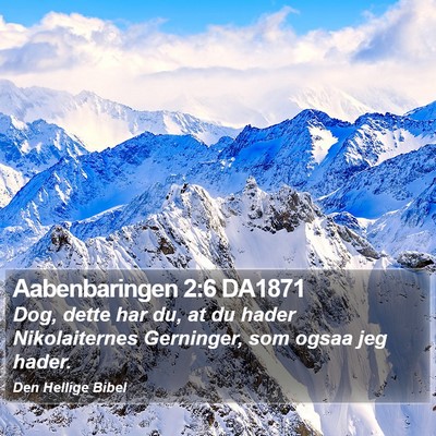 Aabenbaringen 2:6 DA1871 Bible Verse Image