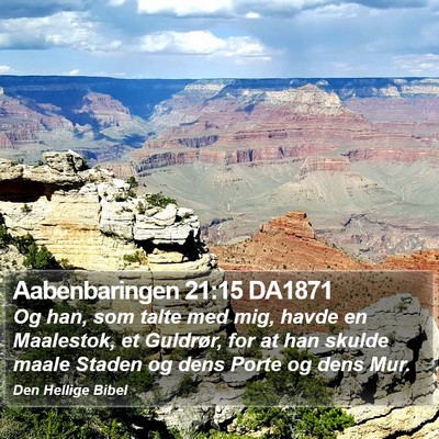 Aabenbaringen 21:15 DA1871 Bible Verse Image