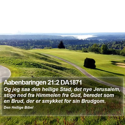 Aabenbaringen 21:2 DA1871 Bible Verse Image