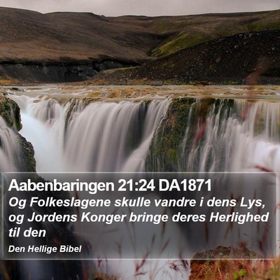 Aabenbaringen 21:24 DA1871 Bible Verse Image